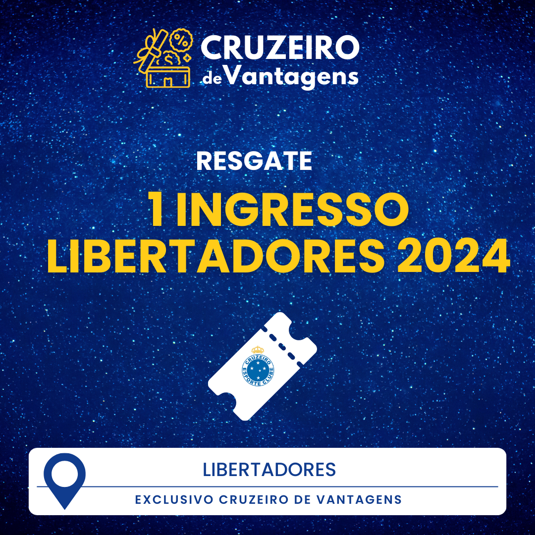 1 ingresso arquibancada Libertadores 2024